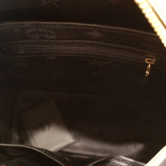 MCM Gold Coated Canvas Backpack - Picture 5 of 8